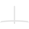 Ekena Millwork Bellingham Architectural Grade PVC Gable Bracket, 96"W x 56"H x 2"D x 4"F, 14/12 Pitch GBP096X56X0204BEL00 - alternate 2